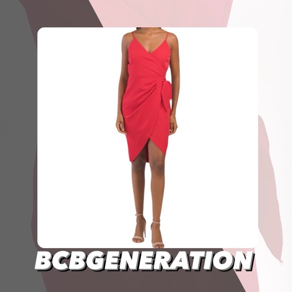 NWT BCBGeneration Faux Wrap Dress - Picture 1 of 14